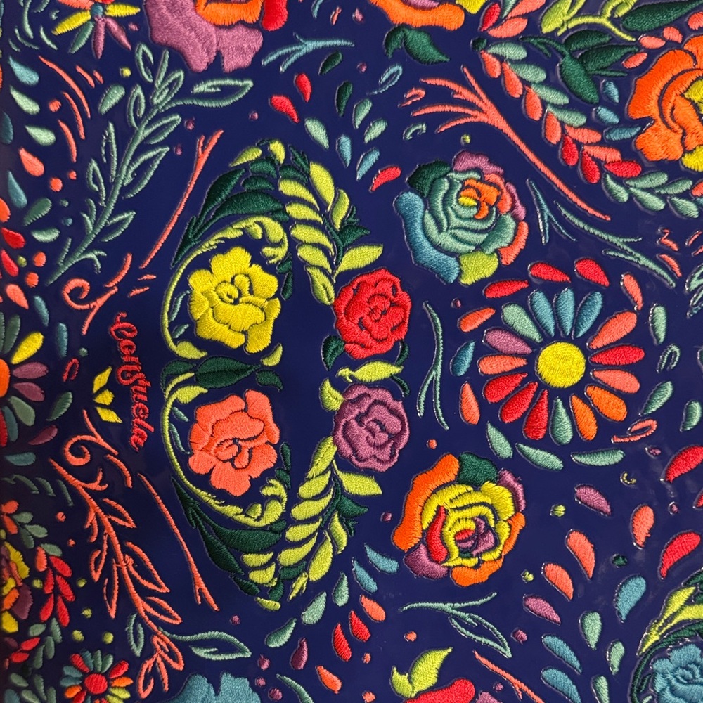 Consuela Navy Floral Embroidered Crossbody - Picture 5 of 10